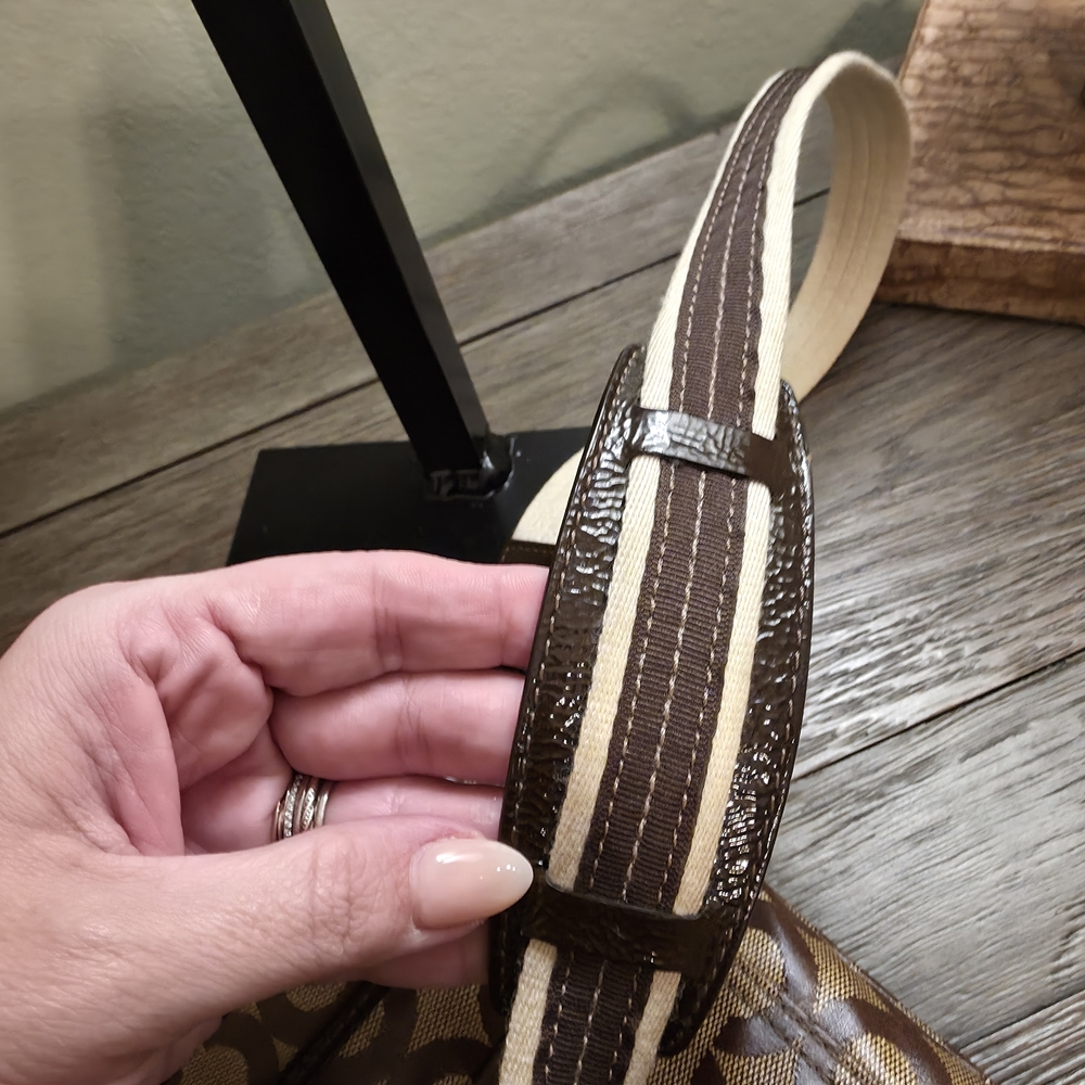Brown Patterned COACH Crossbody Bag - Picture 16 of 16